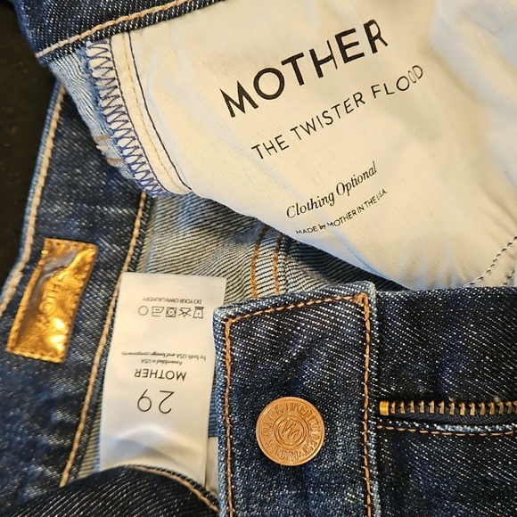 💕MOTHER💕 Twister Flood Jeans ~ Clothing Optional 29 NWOT - Picture 16 of 16